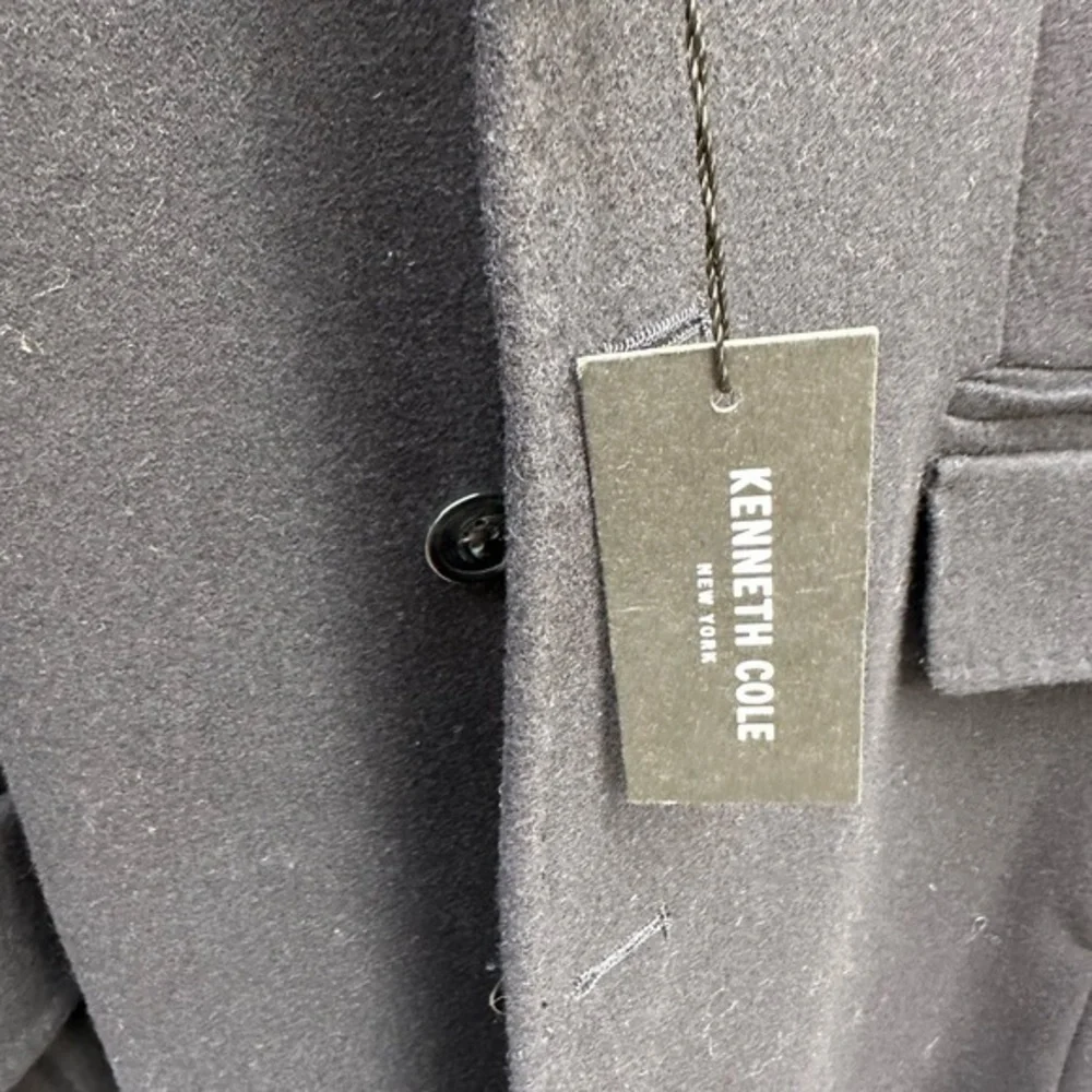 Kenneth Cole‎ Men’s Earle Short Peacoat with Removable Scarf (Navy) (NWT)